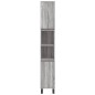 vidaXL Badschrank Grau Sonoma 30x30x190 cm Holzwerkstoff vidaXL Badschrank Grau Sonoma 30x30x190 cm Holzwerkstoff
