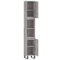 vidaXL Badschrank Grau Sonoma 30x30x190 cm Holzwerkstoff vidaXL Badschrank Grau Sonoma 30x30x190 cm Holzwerkstoff