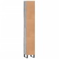 vidaXL Badschrank Grau Sonoma 30x30x190 cm Holzwerkstoff vidaXL Badschrank Grau Sonoma 30x30x190 cm Holzwerkstoff