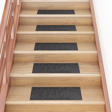 vidaXL Selbstklebende Treppenmatten 15 Stk. Rechteckig 60x25 cm Grau