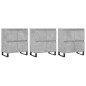 Sideboards 3 Stk. Betongrau Holzwerkstoff Sideboards 3 Stk. Betongrau Holzwerkstoff