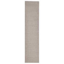 vidaXL Teppich Natur Sisal 80x350 cm Sandfarbe