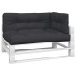 vidaXL Palettenkissen 3-tlg. Schwarz Stoff vidaXL Palettenkissen 3-tlg. Schwarz Stoff
