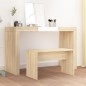 vidaXL Schminkhocker Sonoma-Eiche 70x35x45 cm Holzwerkstoff vidaXL Schminkhocker Sonoma-Eiche 70x35x45 cm Holzwerkstoff