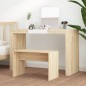 vidaXL Schminkhocker Sonoma-Eiche 70x35x45 cm Holzwerkstoff vidaXL Schminkhocker Sonoma-Eiche 70x35x45 cm Holzwerkstoff
