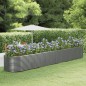vidaXL Hochbeet Grau 554x100x68 cm Pulverbeschichteter Stahl vidaXL Hochbeet Grau 554x100x68 cm Pulverbeschichteter Stahl