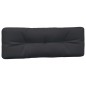 vidaXL Palettenkissen 3-tlg. Schwarz Stoff vidaXL Palettenkissen 3-tlg. Schwarz Stoff