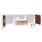 vidaXL TV-Schrank mit Türen 105x30x45 cm Holzwerkstoff vidaXL TV-Schrank mit Türen 105x30x45 cm Holzwerkstoff