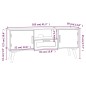 vidaXL TV-Schrank mit Türen 105x30x45 cm Holzwerkstoff vidaXL TV-Schrank mit Türen 105x30x45 cm Holzwerkstoff