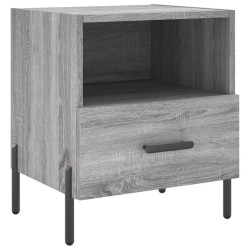 vidaXL Nachttisch Grau Sonoma 40x35x47,5 cm Holzwerkstoff