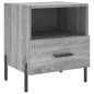vidaXL Nachttisch Grau Sonoma 40x35x47,5 cm Holzwerkstoff vidaXL Nachttisch Grau Sonoma 40x35x47,5 cm Holzwerkstoff