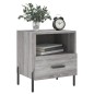 vidaXL Nachttisch Grau Sonoma 40x35x47,5 cm Holzwerkstoff vidaXL Nachttisch Grau Sonoma 40x35x47,5 cm Holzwerkstoff