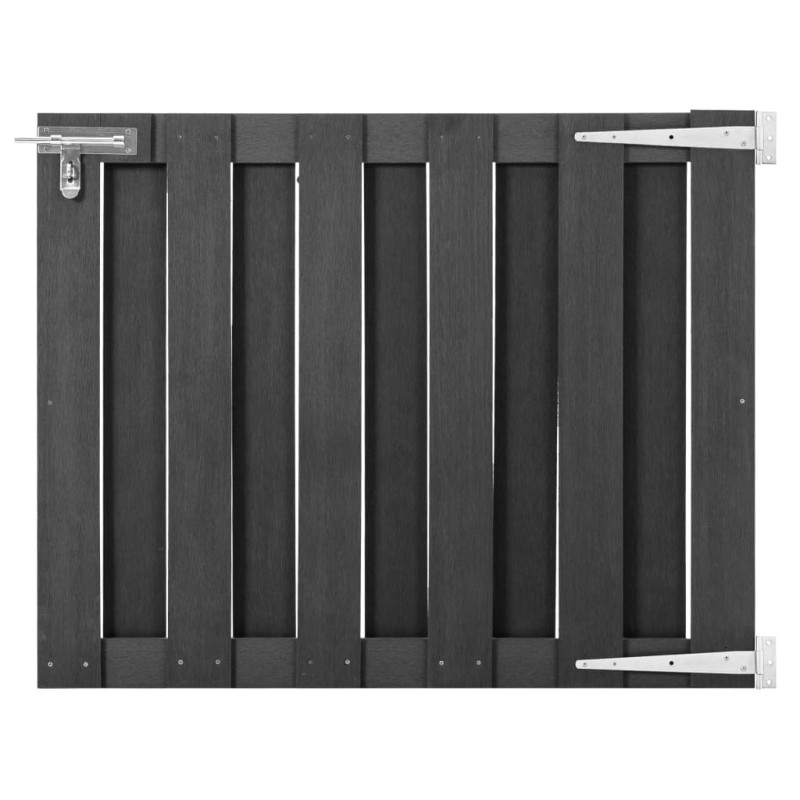 vidaXL Gartentor WPC 100 x 80 cm Grau vidaXL Gartentor WPC 100 x 80 cm Grau