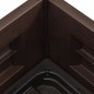 vidaXL Garten-Hochbeet PP Mokka 43x43x35 cm vidaXL Garten-Hochbeet PP Mokka 43x43x35 cm