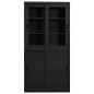 vidaXL Büroschrank mit Schiebetür Anthrazit 90x40x180 cm Stahl vidaXL Büroschrank mit Schiebetür Anthrazit 90x40x180 cm Stahl