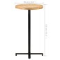 vidaXL Bartisch Rund Ø60x110 cm Raues Mangoholz vidaXL Bartisch Rund Ø60x110 cm Raues Mangoholz