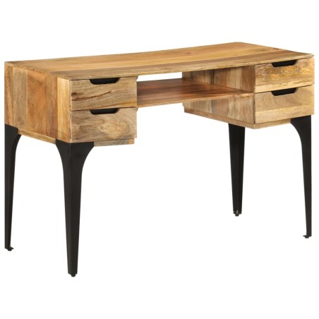 vidaXL Schreibtisch 110x50x76 cm Massivholz Mango