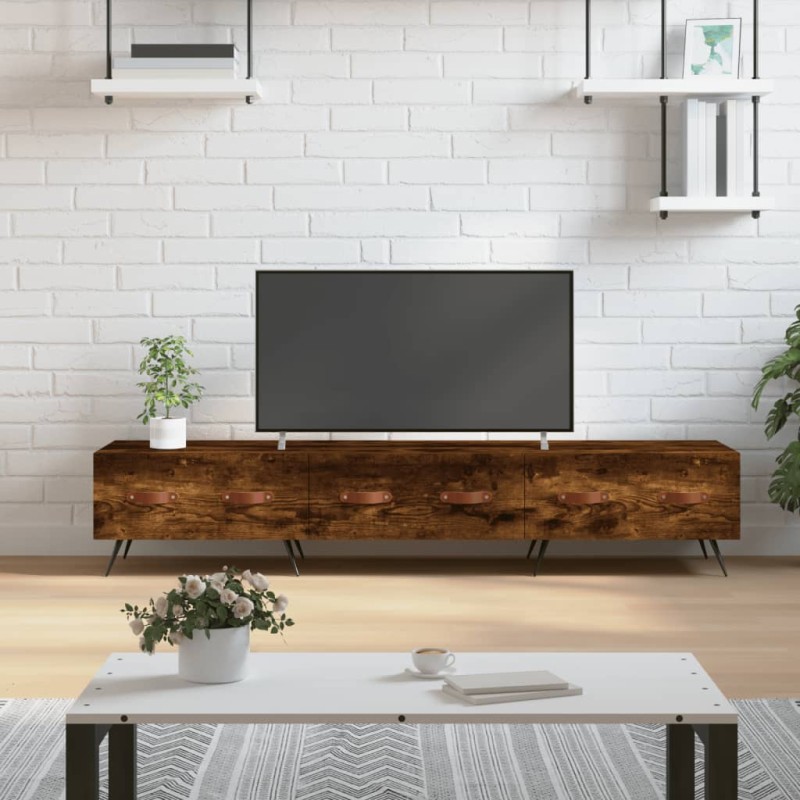 vidaXL TV-Schrank Räuchereiche 150x36x30 cm Holzwerkstoff vidaXL TV-Schrank Räuchereiche 150x36x30 cm Holzwerkstoff