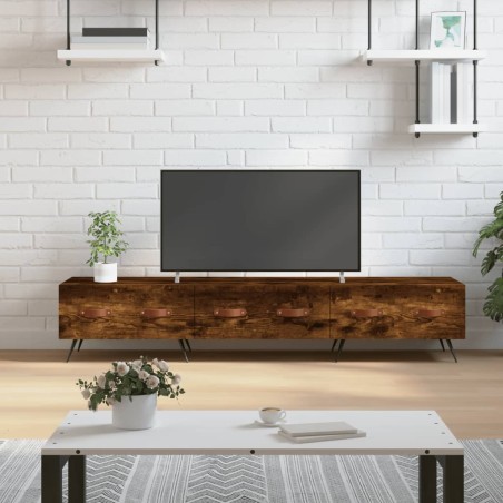 vidaXL TV-Schrank Räuchereiche 150x36x30 cm Holzwerkstoff