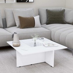 vidaXL Couchtisch Weiß 79,5x79,5x30 cm Holzwerkstoff