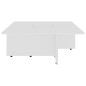 vidaXL Couchtisch Weiß 79,5x79,5x30 cm Holzwerkstoff vidaXL Couchtisch Weiß 79,5x79,5x30 cm Holzwerkstoff