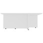 vidaXL Couchtisch Weiß 79,5x79,5x30 cm Holzwerkstoff vidaXL Couchtisch Weiß 79,5x79,5x30 cm Holzwerkstoff