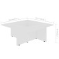 vidaXL Couchtisch Weiß 79,5x79,5x30 cm Holzwerkstoff vidaXL Couchtisch Weiß 79,5x79,5x30 cm Holzwerkstoff