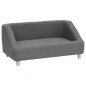 vidaXL Hundesofa Grau 85x50x39 cm Leinen vidaXL Hundesofa Grau 85x50x39 cm Leinen