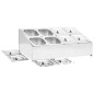 vidaXL Gastronorm-Ständer mit 8 GN 1/6 Behältern Edelstahl vidaXL Gastronorm-Ständer mit 8 GN 1/6 Behältern Edelstahl