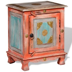 vidaXL Nachttisch Massiv Mangoholz Orange