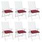 vidaXL Stuhlkissen 6 Stk. Weinrot 50x50x7 cm Oxford-Gewebe vidaXL Stuhlkissen 6 Stk. Weinrot 50x50x7 cm Oxford-Gewebe