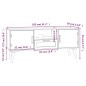 vidaXL TV-Schrank mit Türen 105x30x45 cm Holzwerkstoff vidaXL TV-Schrank mit Türen 105x30x45 cm Holzwerkstoff