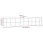vidaXL Hochbeet Anthrazit 367x140x68 cm Pulverbeschichteter Stahl vidaXL Hochbeet Anthrazit 367x140x68 cm Pulverbeschichteter Stahl