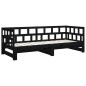 vidaXL Tagesbett Ausziehbar Schwarz Massivholz Kiefer 2x(90x190) cm vidaXL Tagesbett Ausziehbar Schwarz Massivholz Kiefer 2x(90x190) cm
