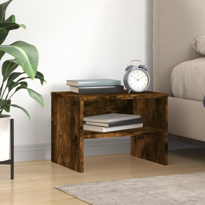 vidaXL Nachttisch Räuchereiche 40x30x30 cm Holzwerkstoff vidaXL Nachttisch Räuchereiche 40x30x30 cm Holzwerkstoff