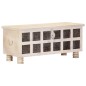 vidaXL Aufbewahrungstruhe Weiß 110 x 40 x 45 cm Massivholz Akazie vidaXL Aufbewahrungstruhe Weiß 110 x 40 x 45 cm Massivholz Akazie