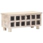 vidaXL Aufbewahrungstruhe Weiß 110 x 40 x 45 cm Massivholz Akazie vidaXL Aufbewahrungstruhe Weiß 110 x 40 x 45 cm Massivholz Akazie