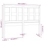 vidaXL Kopfteil Weiß 205,5x4x100 cm Massivholz Kiefer vidaXL Kopfteil Weiß 205,5x4x100 cm Massivholz Kiefer
