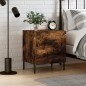 vidaXL Nachttisch Räuchereiche 40x35x47,5 cm Holzwerkstoff vidaXL Nachttisch Räuchereiche 40x35x47,5 cm Holzwerkstoff
