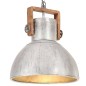 vidaXL Hängelampe Industriestil 25 W Silbern Rund 40 cm E27 vidaXL Hängelampe Industriestil 25 W Silbern Rund 40 cm E27