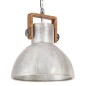 vidaXL Hängelampe Industriestil 25 W Silbern Rund 40 cm E27 vidaXL Hängelampe Industriestil 25 W Silbern Rund 40 cm E27