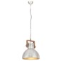 vidaXL Hängelampe Industriestil 25 W Silbern Rund 40 cm E27 vidaXL Hängelampe Industriestil 25 W Silbern Rund 40 cm E27