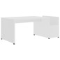 vidaXL Couchtisch Weiß 90x45x35 cm Holzwerkstoff vidaXL Couchtisch Weiß 90x45x35 cm Holzwerkstoff