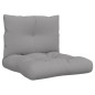 vidaXL Palettenkissen 2-tlg. Grau Stoff vidaXL Palettenkissen 2-tlg. Grau Stoff