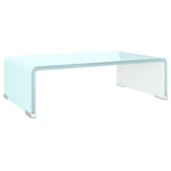 vidaXL TV-Aufsatz/Monitorerhöhung Glas Grün 40x25x11 cm