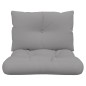 vidaXL Palettenkissen 2-tlg. Grau Stoff vidaXL Palettenkissen 2-tlg. Grau Stoff
