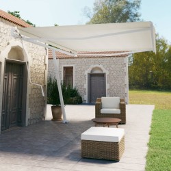 vidaXL Standmarkise Automatisch 500x350 cm Creme