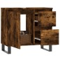 vidaXL Badschrank Räuchereiche 65x33x60 cm Holzwerkstoff vidaXL Badschrank Räuchereiche 65x33x60 cm Holzwerkstoff