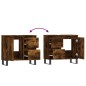 vidaXL Badschrank Räuchereiche 65x33x60 cm Holzwerkstoff vidaXL Badschrank Räuchereiche 65x33x60 cm Holzwerkstoff