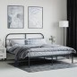 vidaXL Bettgestell mit Kopfteil Metall Schwarz 180x200 cm vidaXL Bettgestell mit Kopfteil Metall Schwarz 180x200 cm